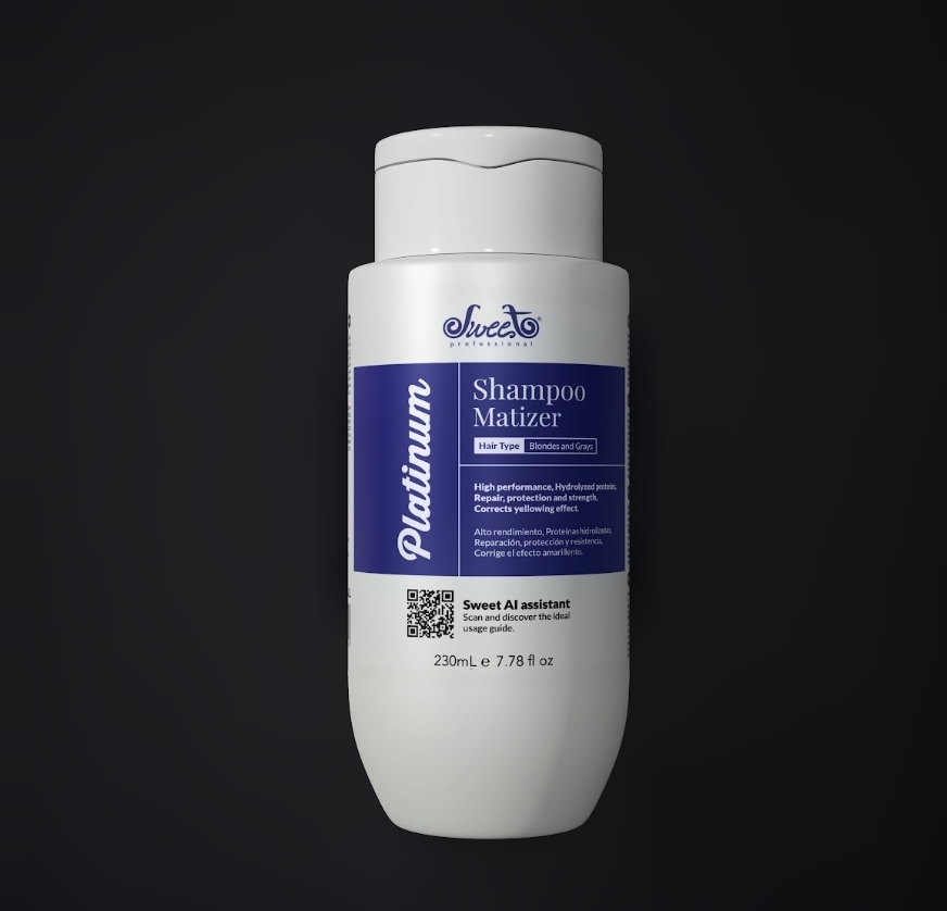 Champú violeta - Shampoo Matizador Platinum - Sweet Professional